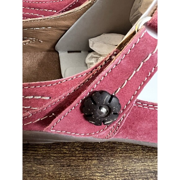 Earth Origins Swirl Pink Suede Mary Jane Shoe Hook & Loop Strap Women's US 9 - Picture 10 of 13